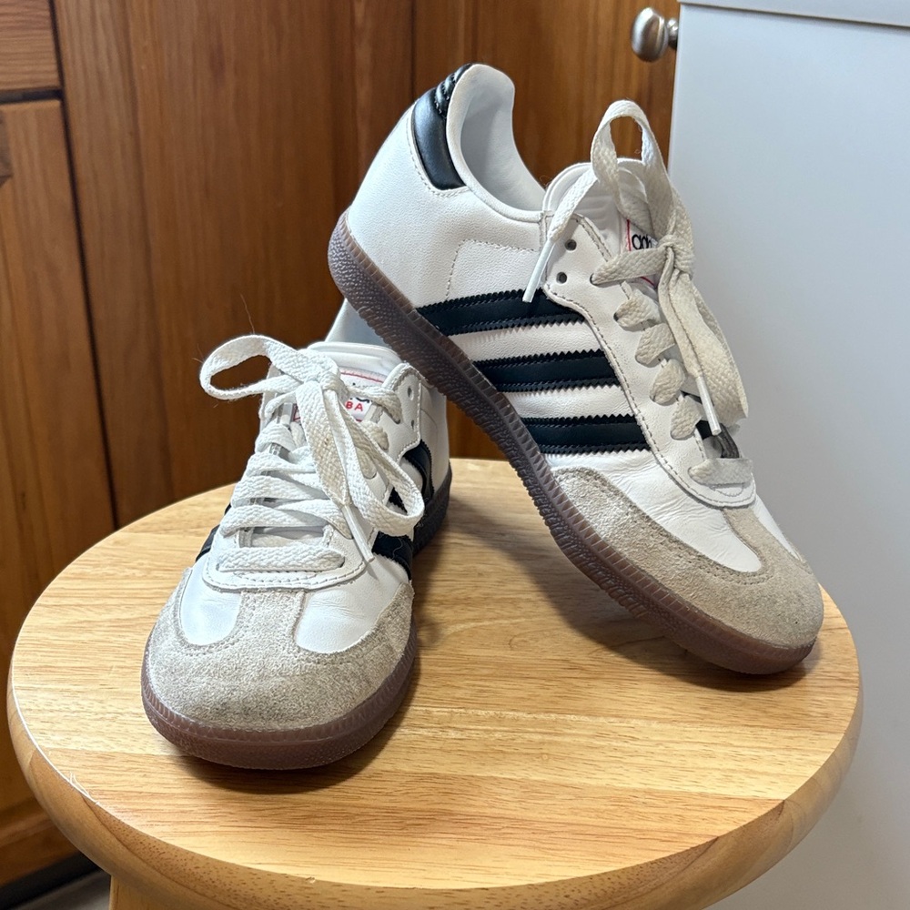 Adidas White and Black Samba